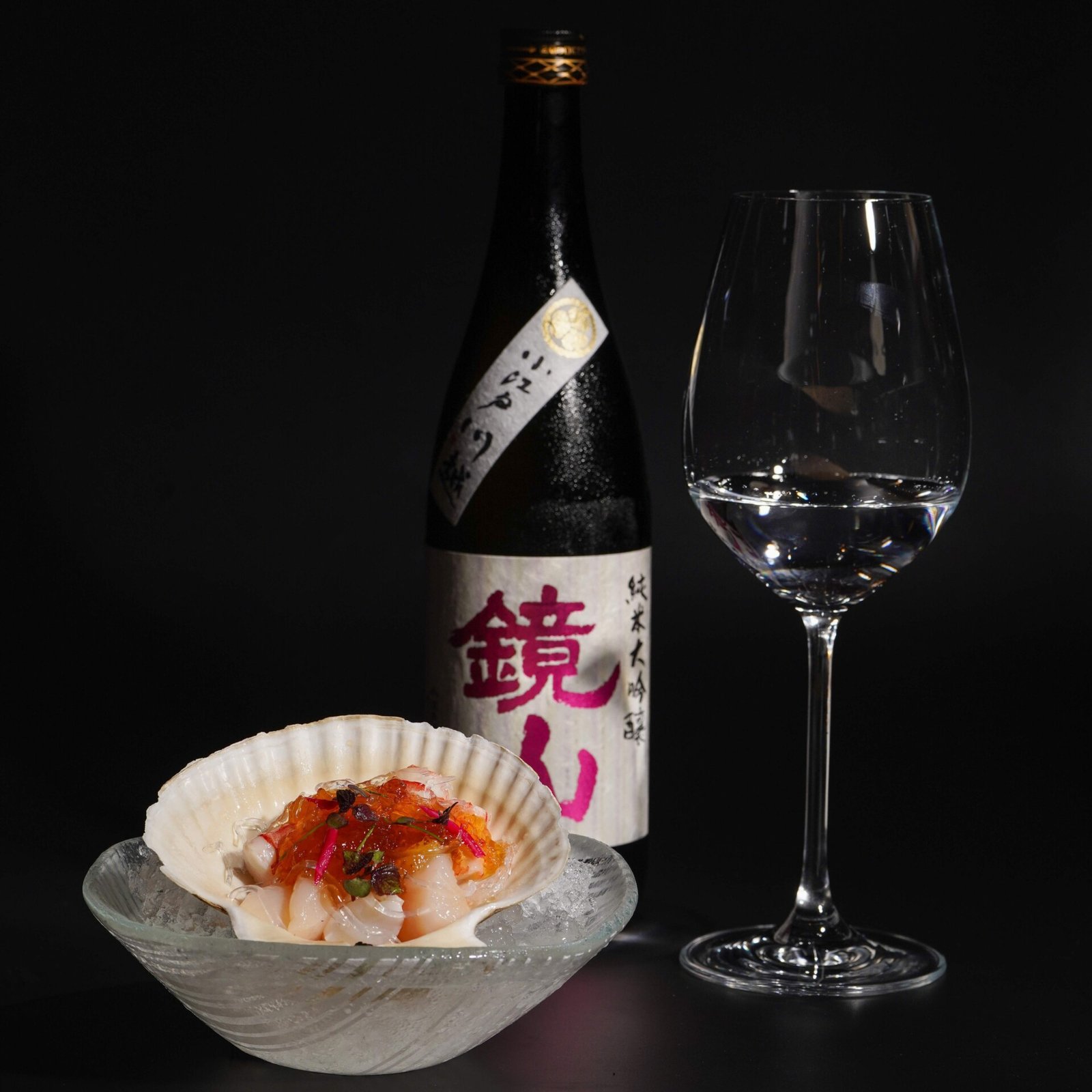 Amuse bouche with Junmai Daiginjo